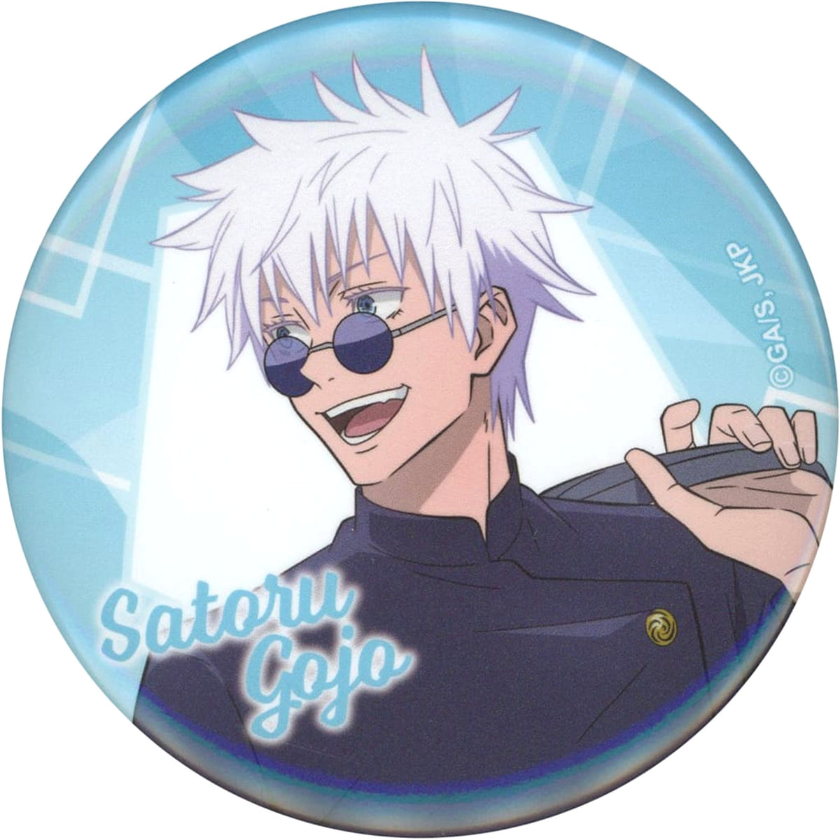 Jujutsu Kaisen Kaigyoku Gyokusetsu Satoru Gojo Newly Drawn Trading Badge AJ2024Ver. Anime Japan 2024 Limited Buttons [USED]