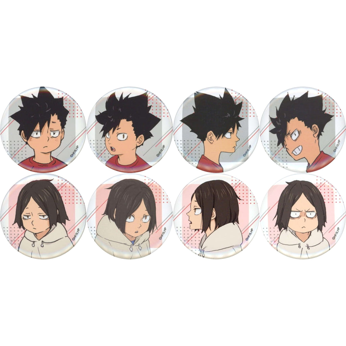 Haikyu!! Tetsuro Kuroo & Others Trading Can Badge Kozume Kuroo Childhood All 8 Types Set Buttons [USED]
