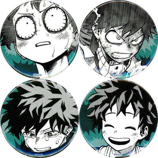 My Hero Academia Izuku Midoriya Can Badge Emotions Jump Spring Collection!! 2024 Limited Set of 4 Buttons [USED]