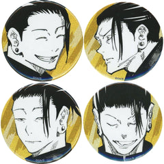 Jujutsu Kaisen Kaigyoku Gyokusetsu Suguru Getou Can Badge Emotions Jump Spring Collection!! 2024 Limited Set of 4 Buttons [USED]