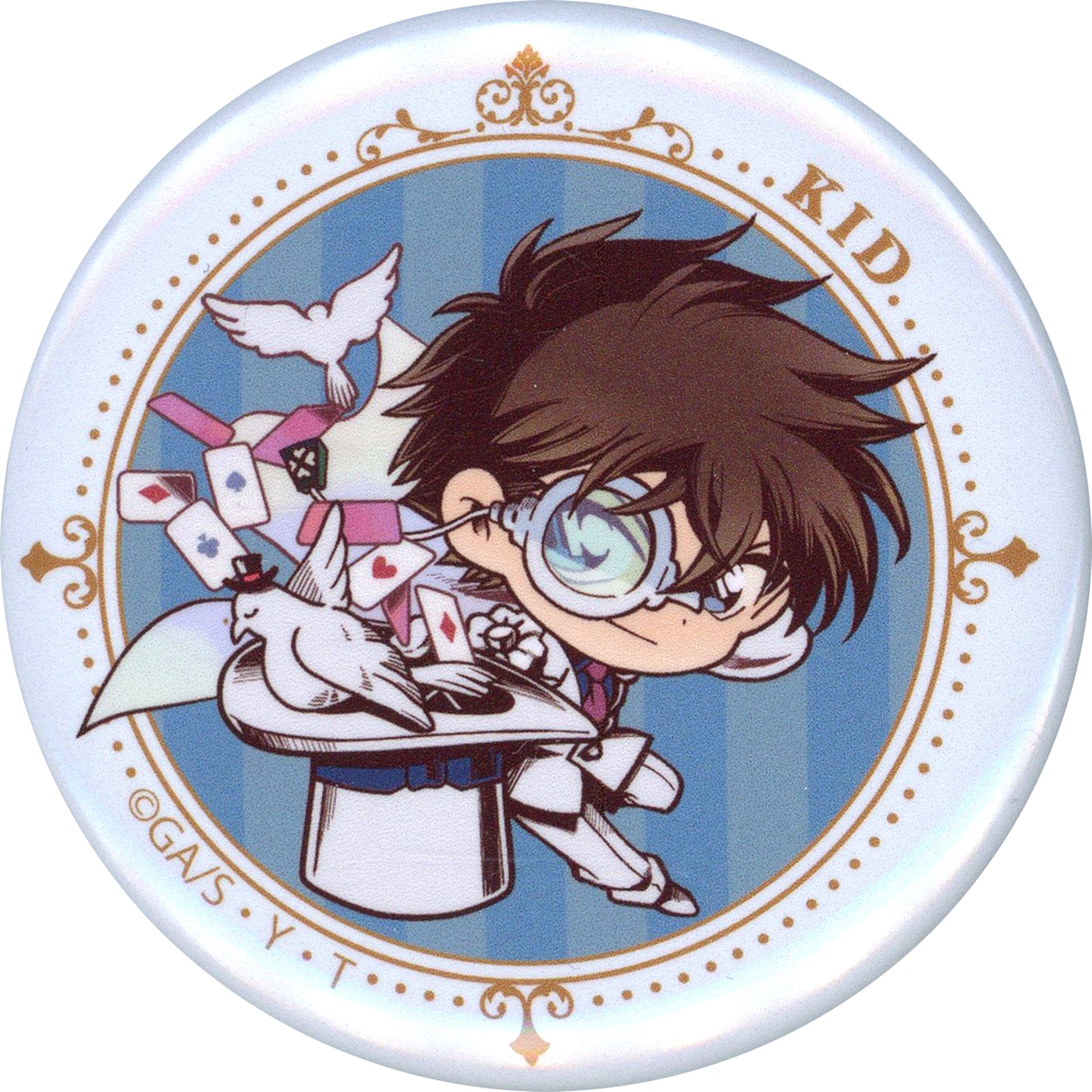 Phantom Thief Kid Detective Conan Osaka Castle Honjin SPECIAL SHOP 2024 Trading Button Circus [USED]