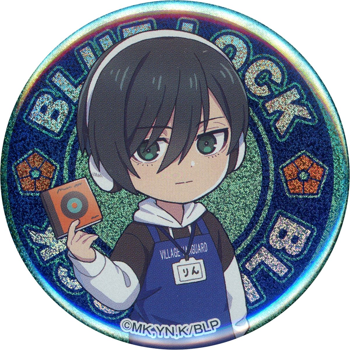 Rin Itoshi Blue Lock x Village Vanguard Hologram Button [USED]
