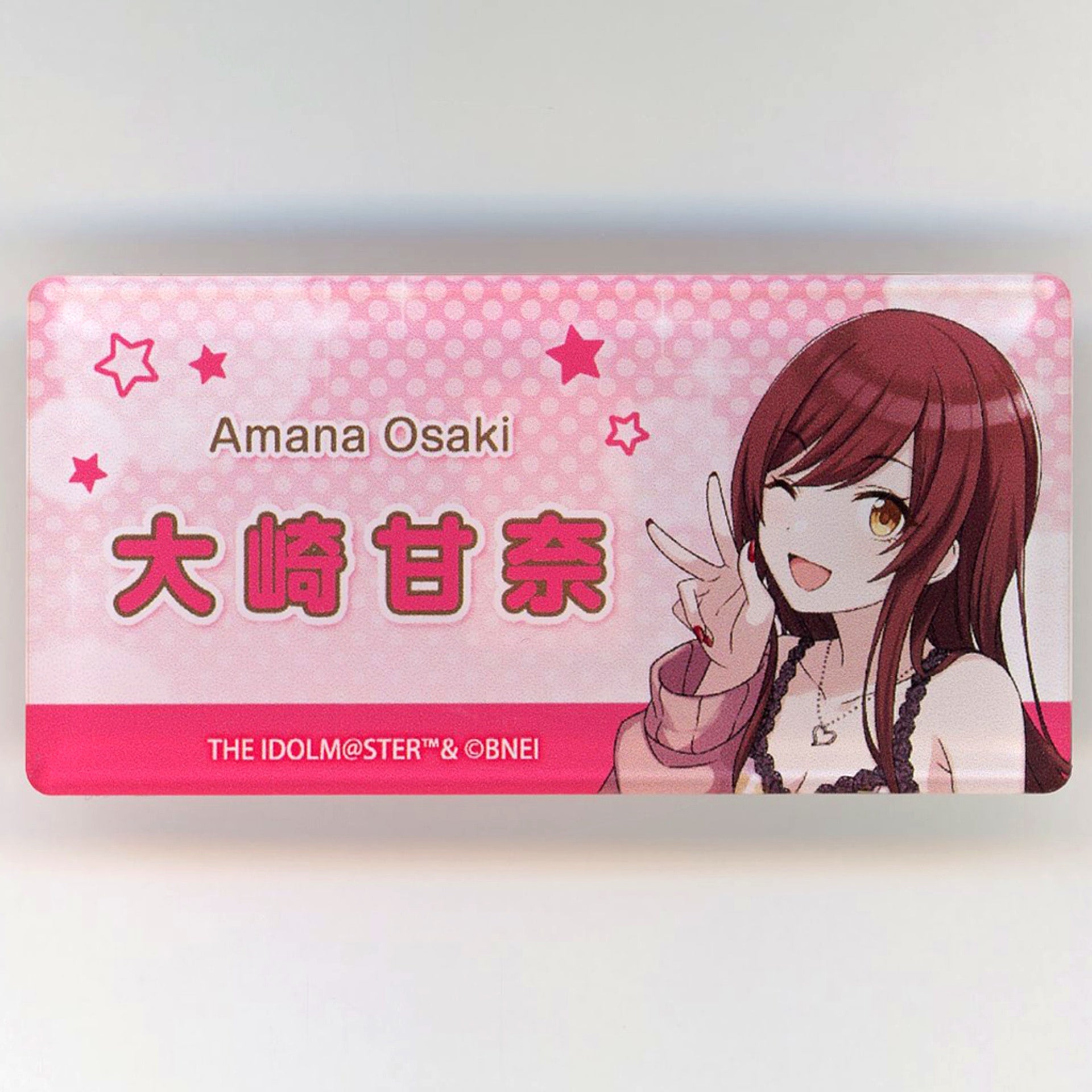 Amana Osaki Name Plate Badge B The Idolmaster Shiny Colors x Yomiuriland [USED]