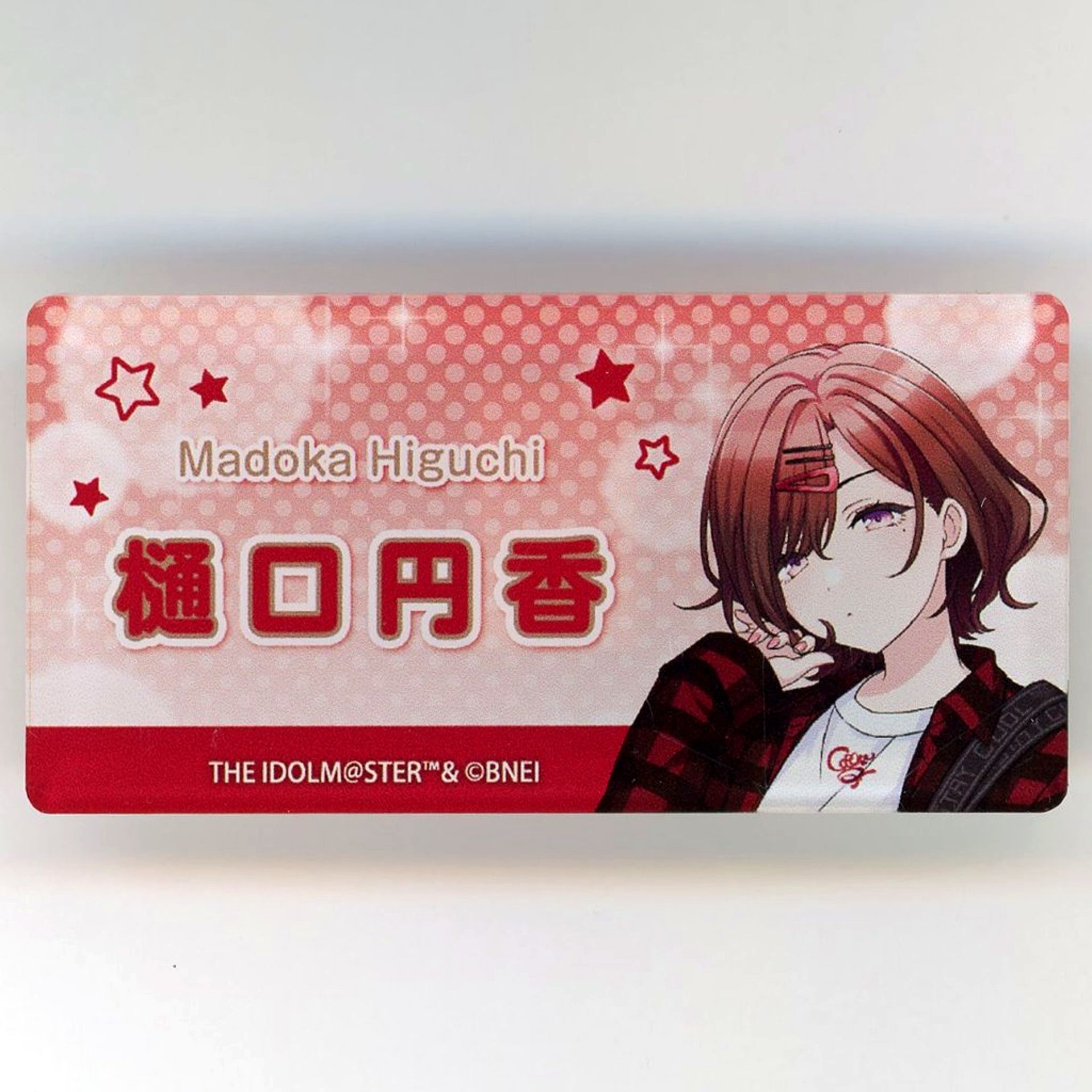 Madoka Higuchi The Idolmaster Shiny Colors x Yomiuriland Name Plate Badge B [USED]