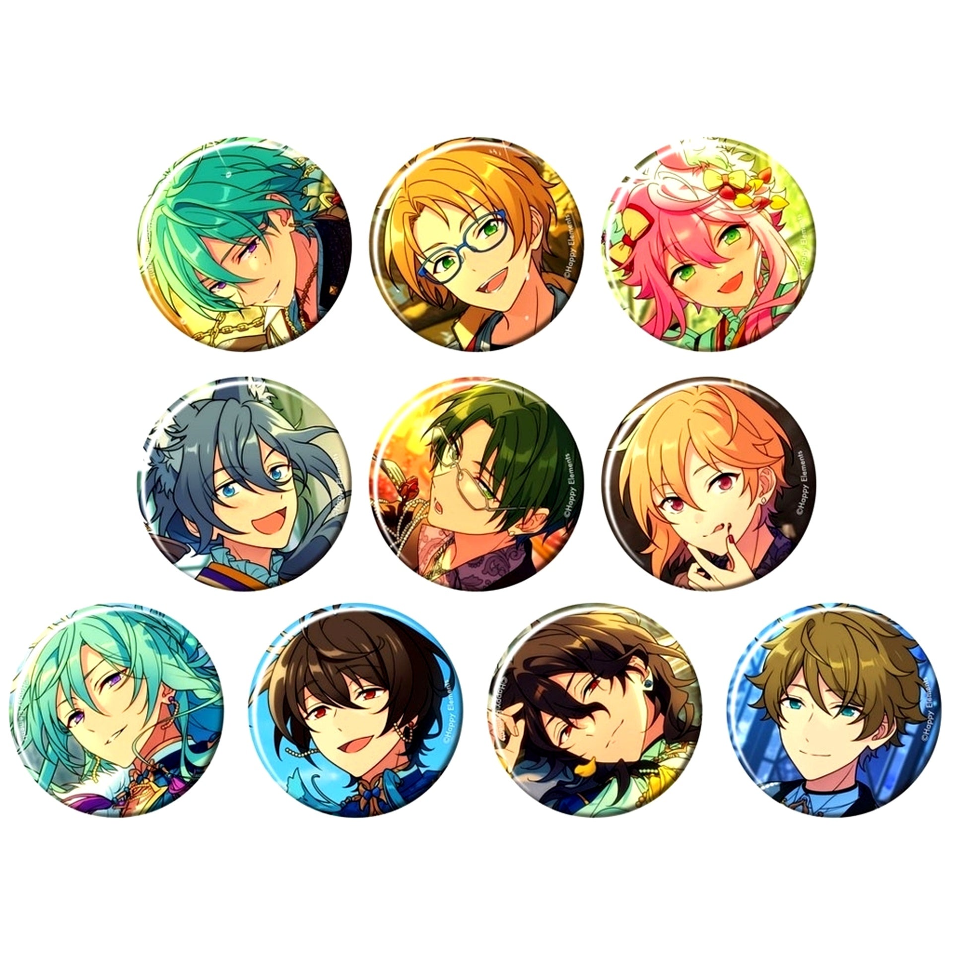 Set of 10 Ensemble Stars!! Theme Scout Button 2024 SPRING -Idol Side- [USED]