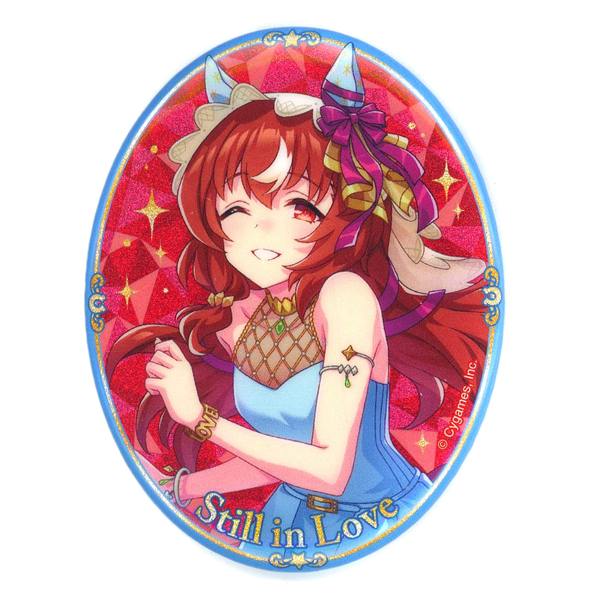 Still in Love 3rd Anniversary Ver. Uma Musume Pretty Derby Official Glitter Button [USED]