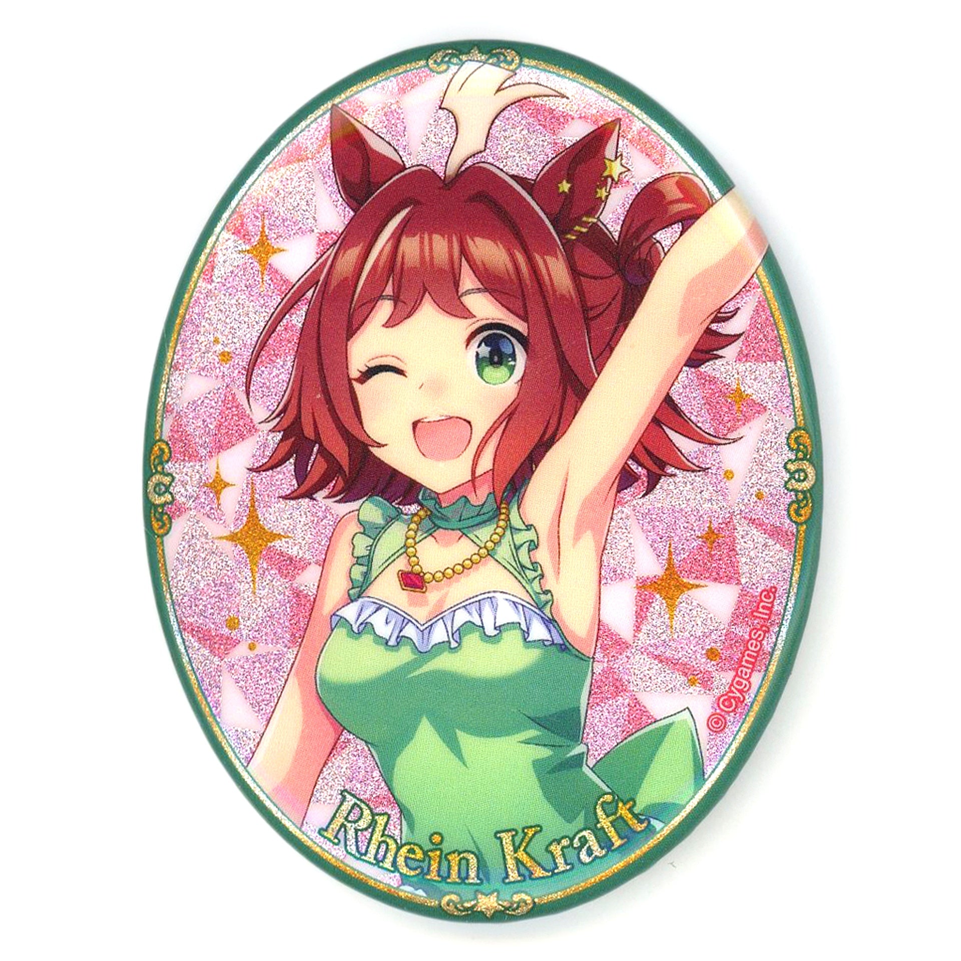 Rhein Kraft Uma Musume Pretty Derby 3rd Anniversary Ver. Official Glitter Button [USED]