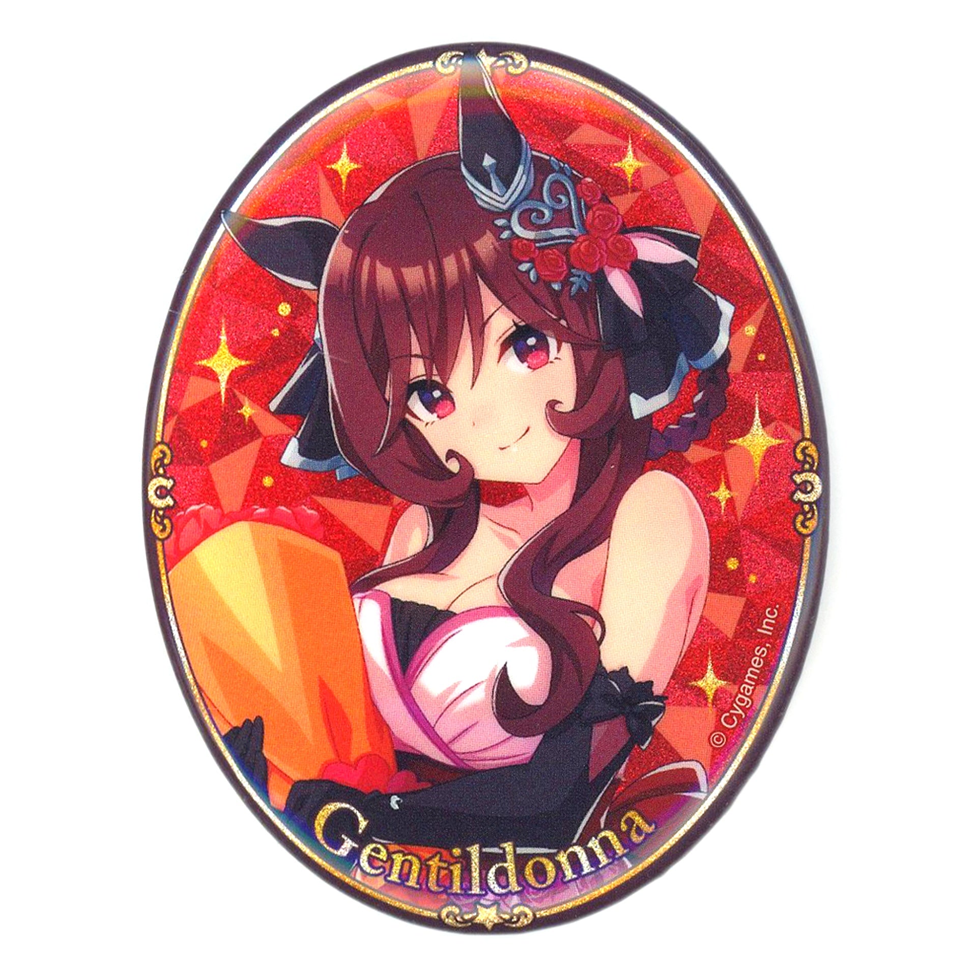 Gentildonna Uma Musume Pretty Derby 3rd Anniversary Ver. Official Glitter Button [USED]