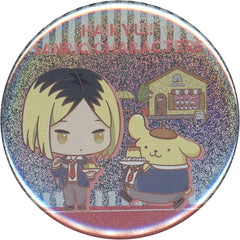 Haikyu!! X Sanrio Characters Kenma Kozume Pompompurin Hologram Trading Can Badge Popup Store in Parco Limited Buttons [USED]