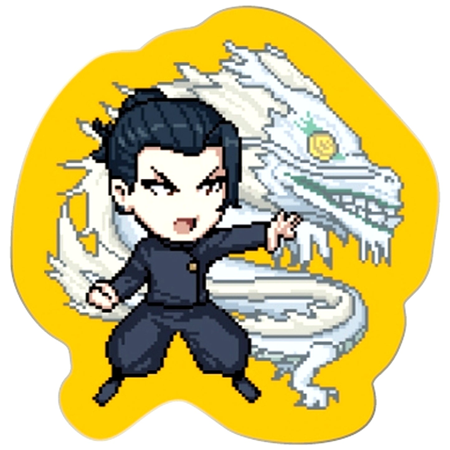 Suguru Geto Jujutsu Kaisen Season 2 Hidden Inventory Pins Pixel Art [USED]