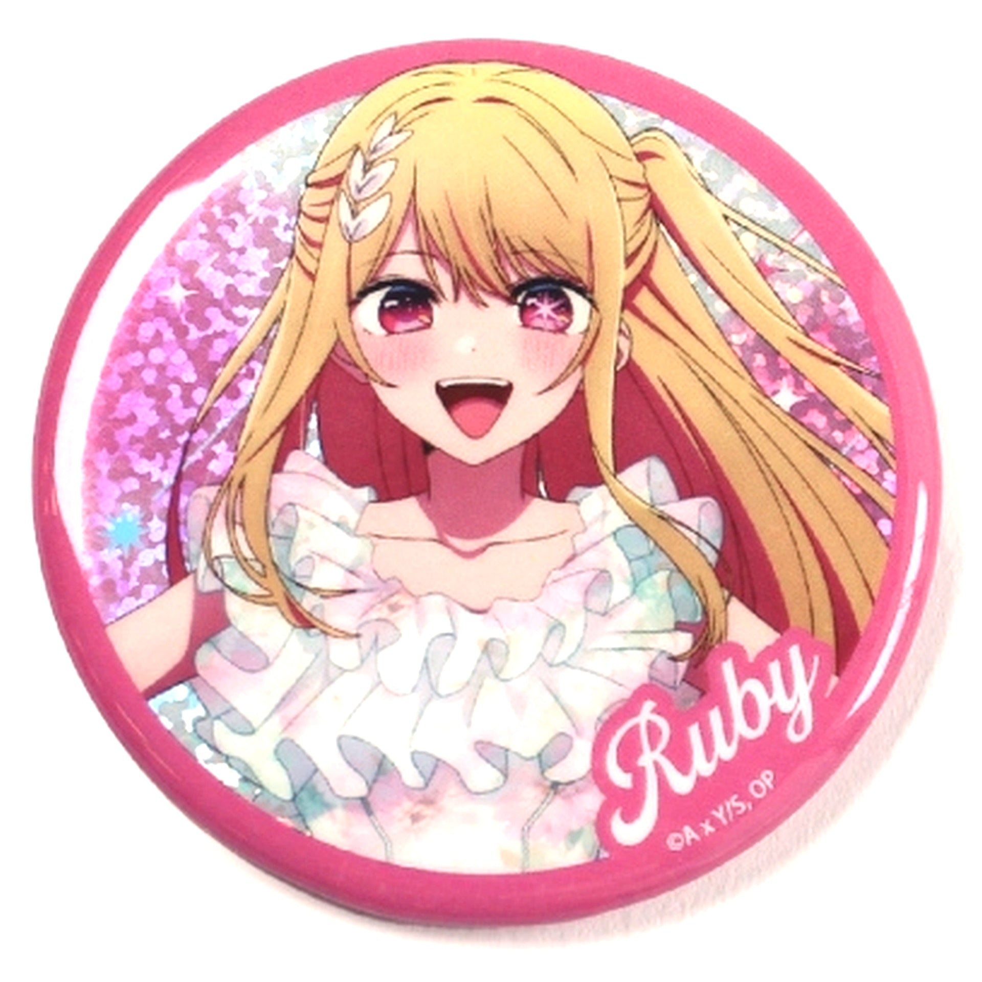 Ruby Oshi no Ko Glitter Button [USED]