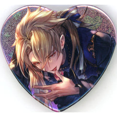 Granblue Fantasy Aglovale Heart Shaped Can Badge Valentine Ver. Buttons [USED]