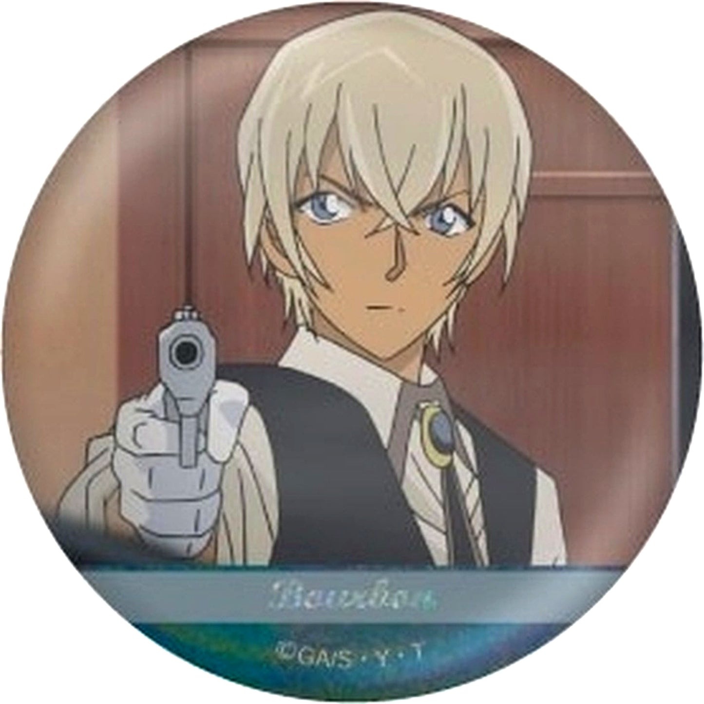 Bourbon Detective Conan Scene Shot Trading Hologram Button Toru Amuro collection vol.3 [USED]