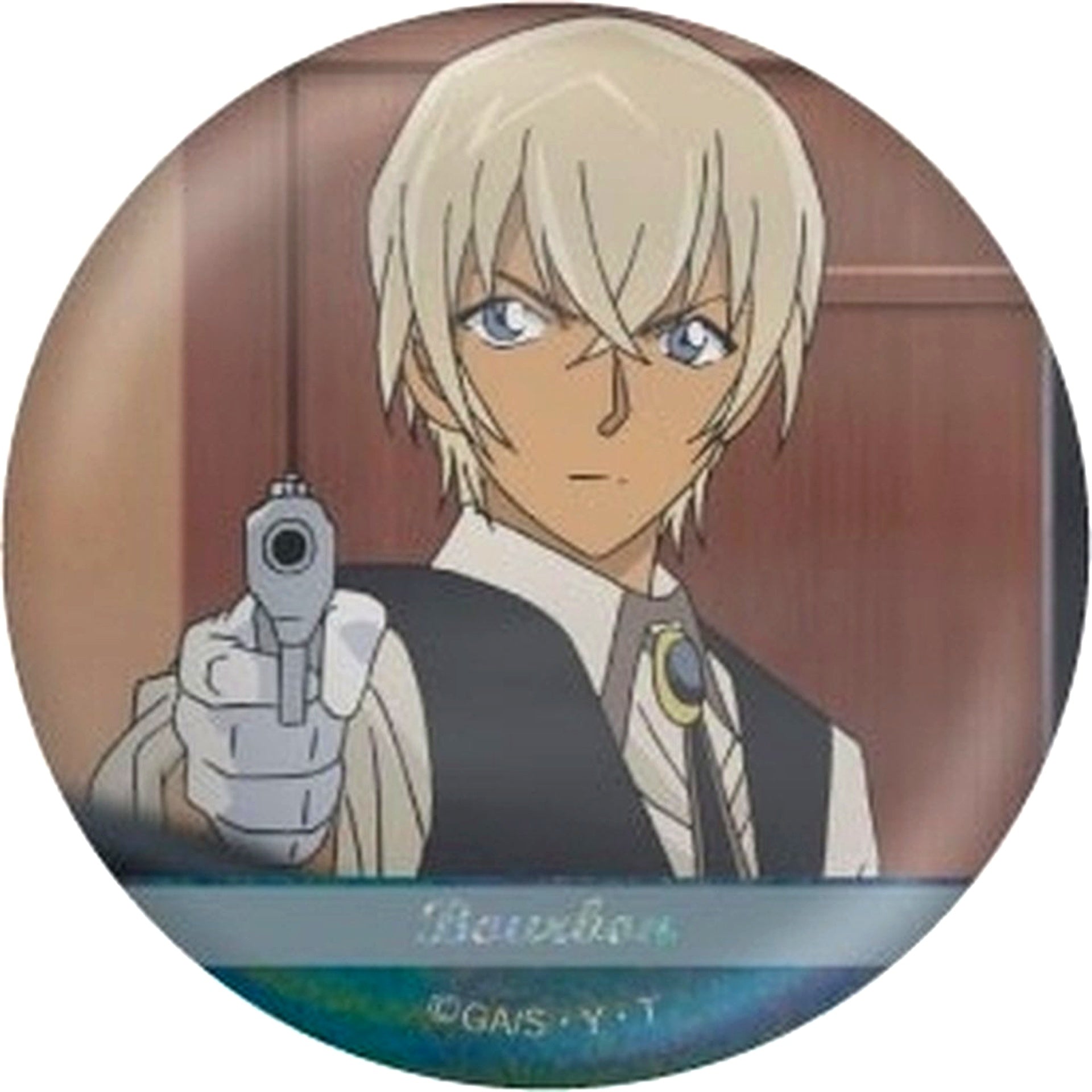 Bourbon Detective Conan Scene Shot Trading Hologram Button Toru Amuro collection vol.3 [USED]