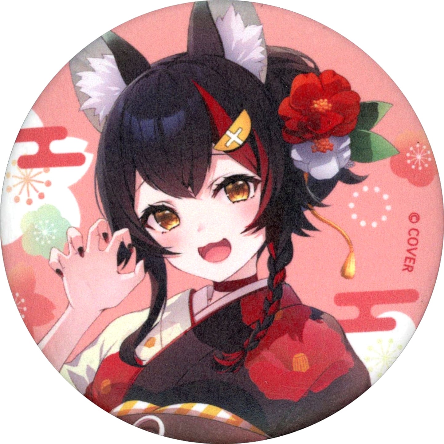 Ookami Mio Virtual YouTuber Hololive Holo-cal Kyoto Edition Trading Washi Button [USED]