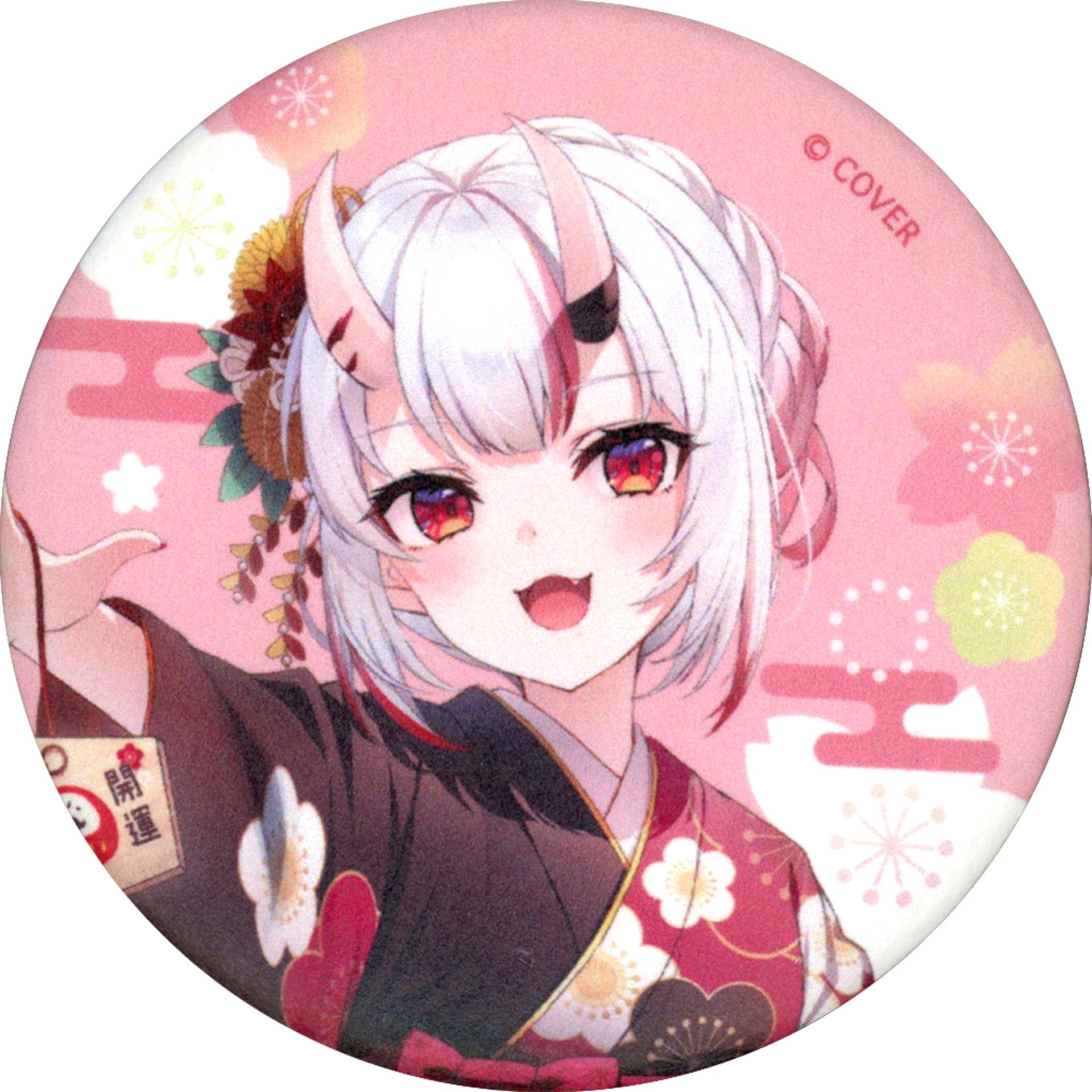 Nakiri Ayame Hololive Trading Washi Button Holo-cal Kyoto Edition [USED]