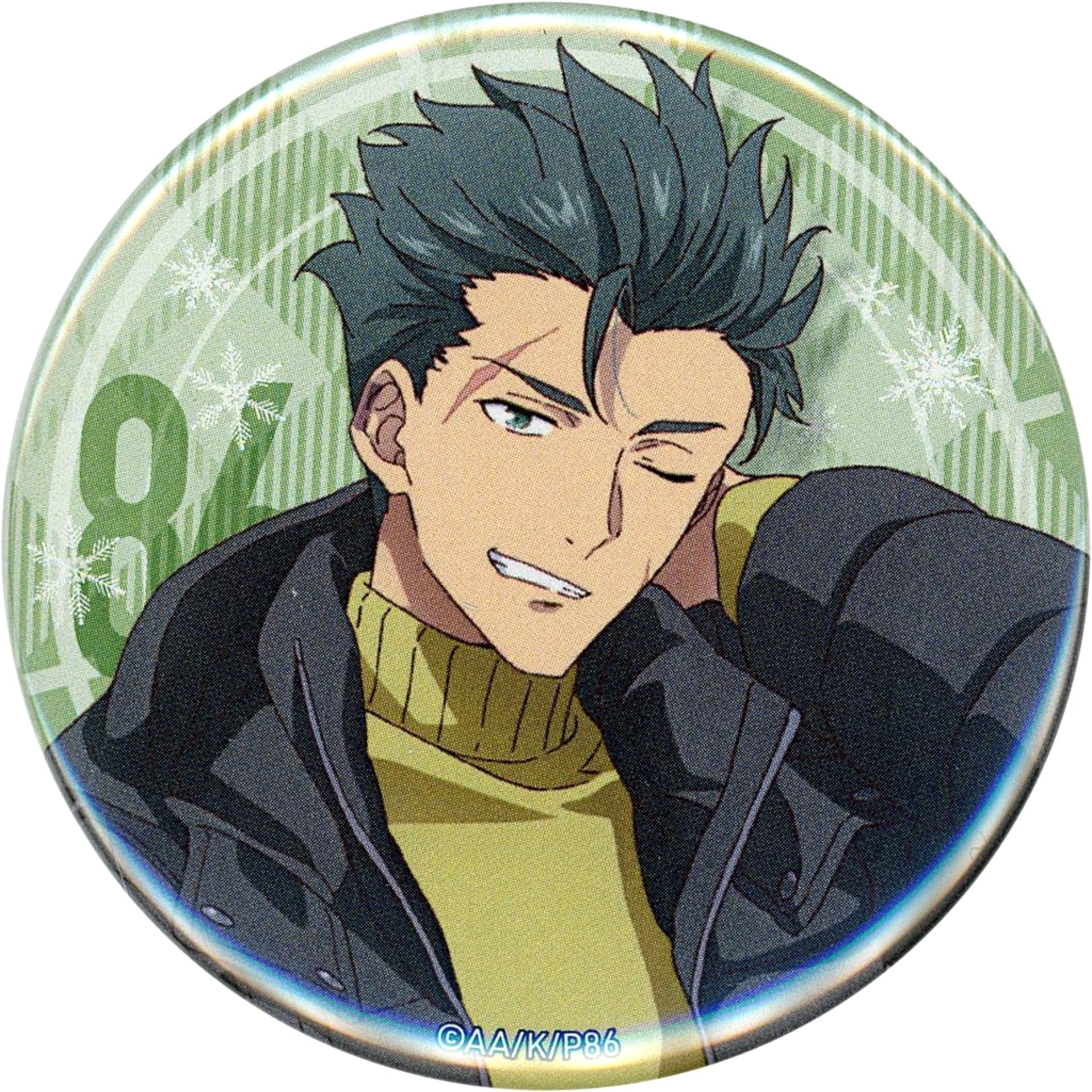 86 Raiden Shuga Oshi Kuji 57mm Round Can Badge Prize E Buttons [USED]