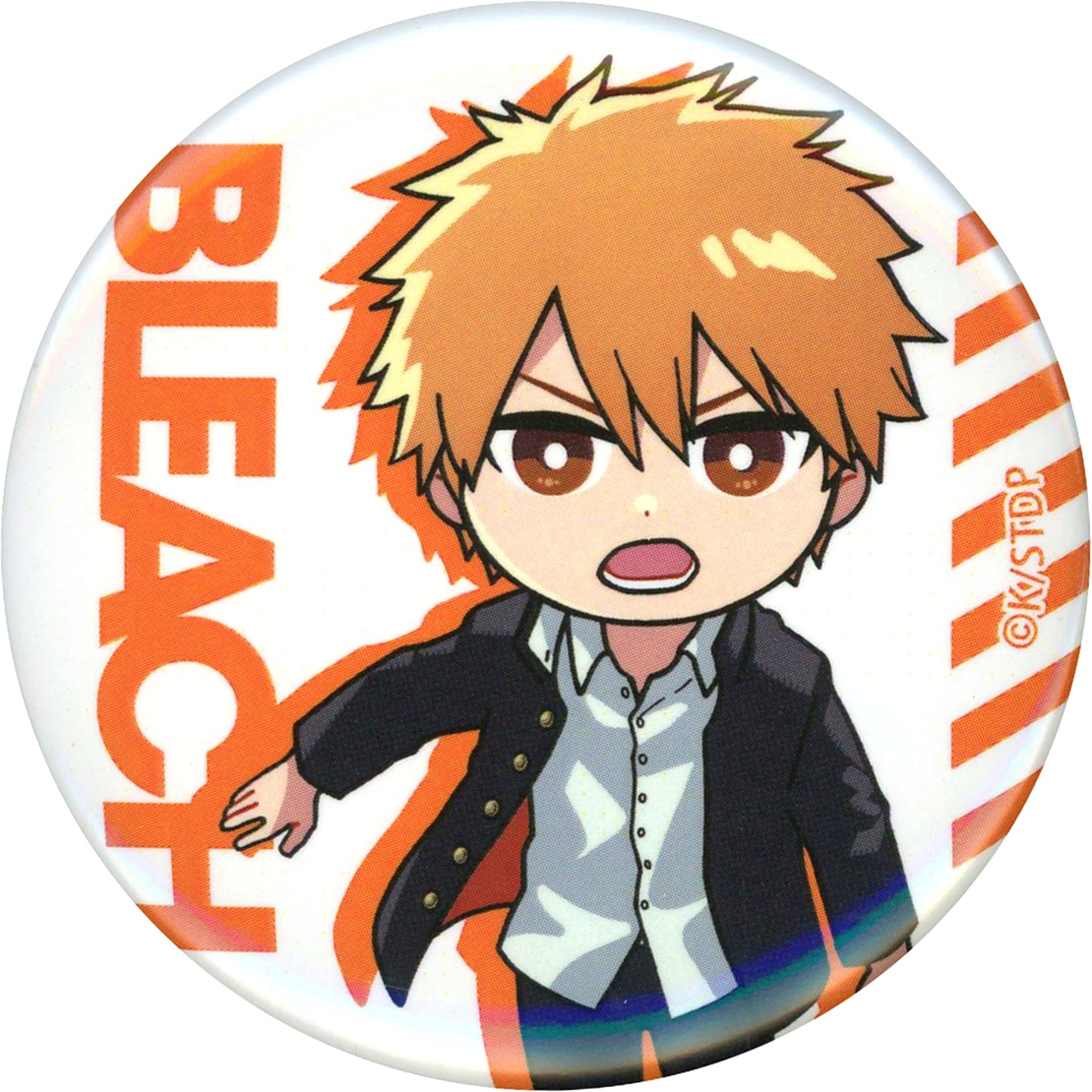 Ichigo Kurosaki BLEACH x Yokohama Landmark Tower THE HIGH SCHOOL WARFARE in Cafe Fan Base Random Deformed Character Button [USED]