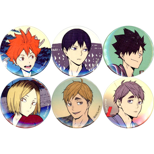 Set of 6 Haikyu!! Trading Button Volleyball Four Seasons Summer Campaign [USED]