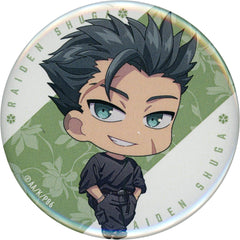 86 Raiden Shuga 57mm Can Badge Pop Up Shop Black-White in Yurakucho Marui Limited Buttons [USED]