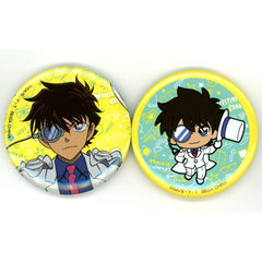 Kaito Kid J Prize Button Set of 2 Detective Conan Good Day! Good Travel! Sega Lucky Kuji [USED]
