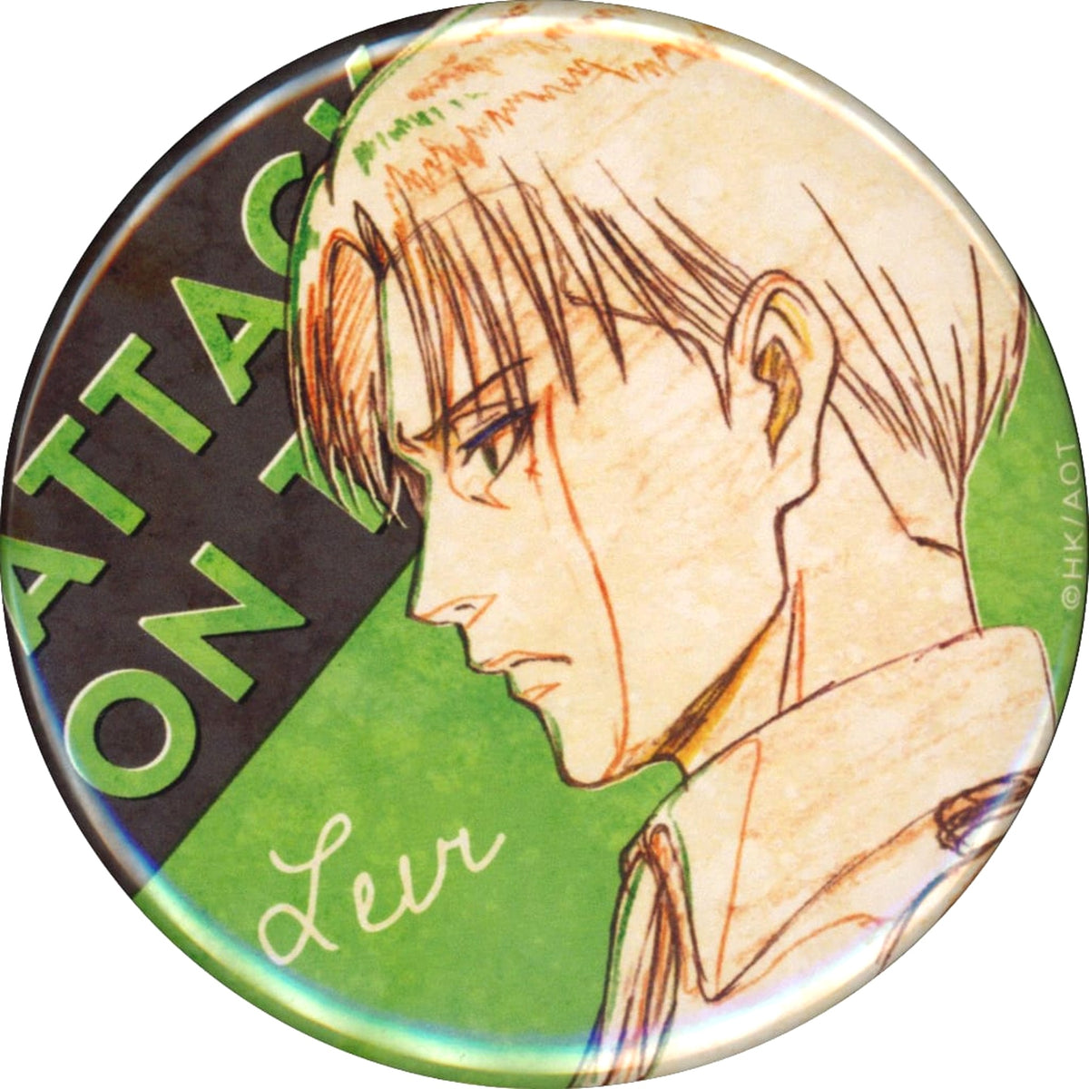Attack on Titan Levi Ackerman WIT STUDIO Can Badge Collection Part 2 Buttons [USED]