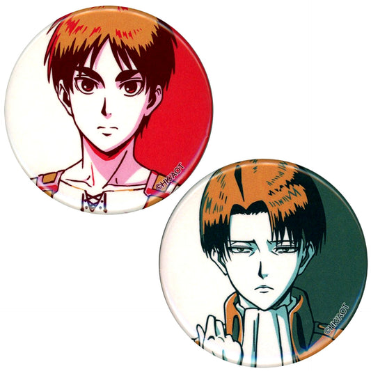 Eren Yeager & Levi Ackerman Attack on Titan Trading Badge Color Palette Ver. Vol. 2 AMNIBUS Purchase Bonus [USED]