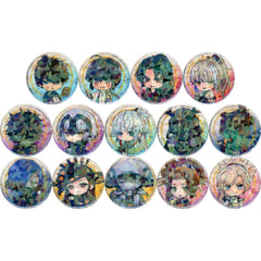 Fate/Samurai Remnant Iori Miyamoto & Others Trading Hologram Can Badge Collaboration Cafe in Motto Cafe Limited All 14 Types Set Buttons [USED]