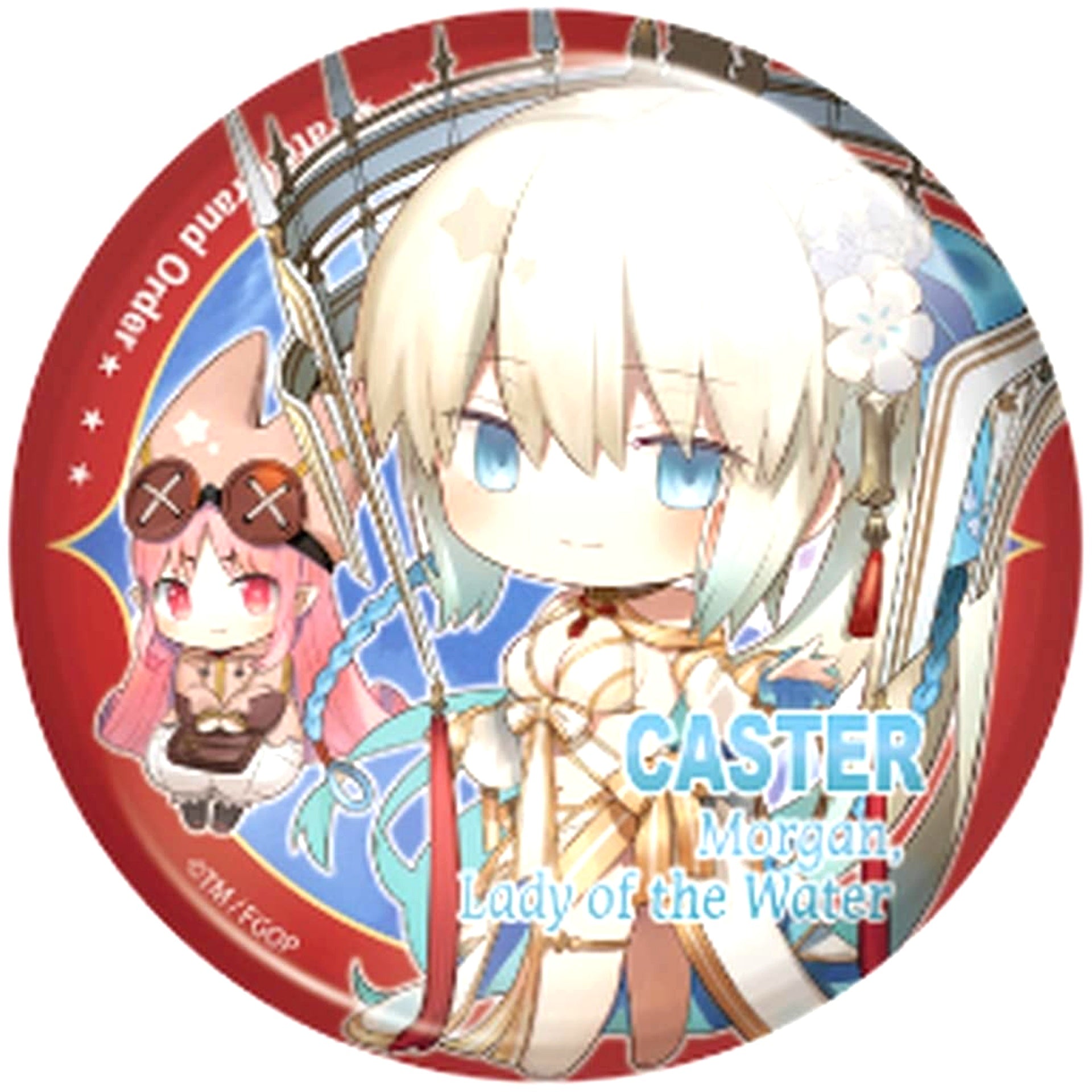 Fate/Grand Order Morgan Caster Charatoria Can Badge Vol.14 Water Queen [USED]
