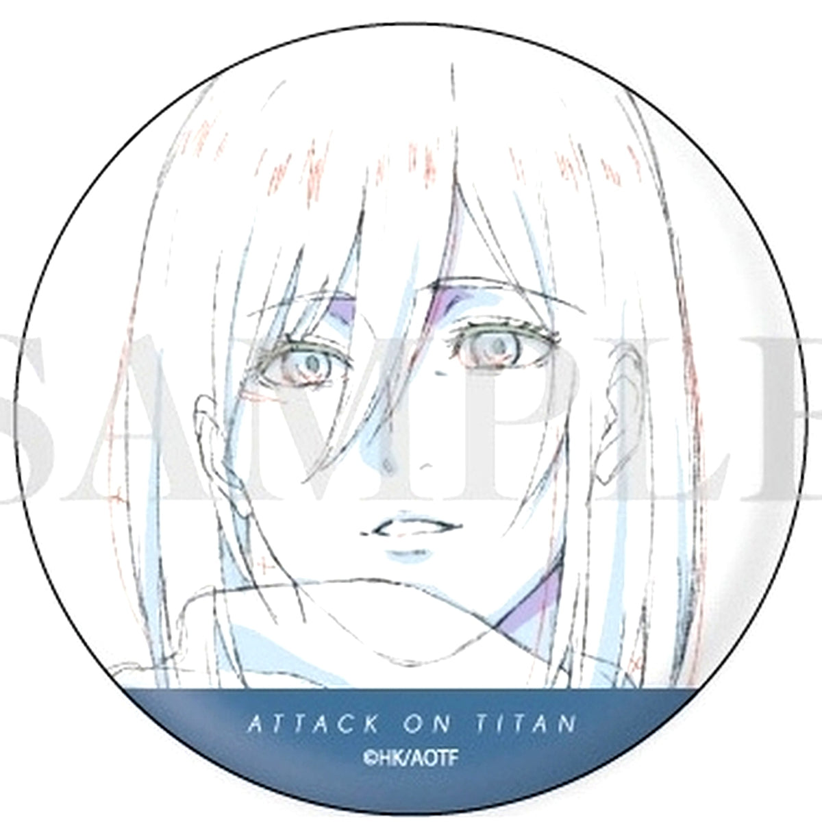 Mikasa Ackerman 03 Original Illustration Attack on Titan The Final Season Button [USED]