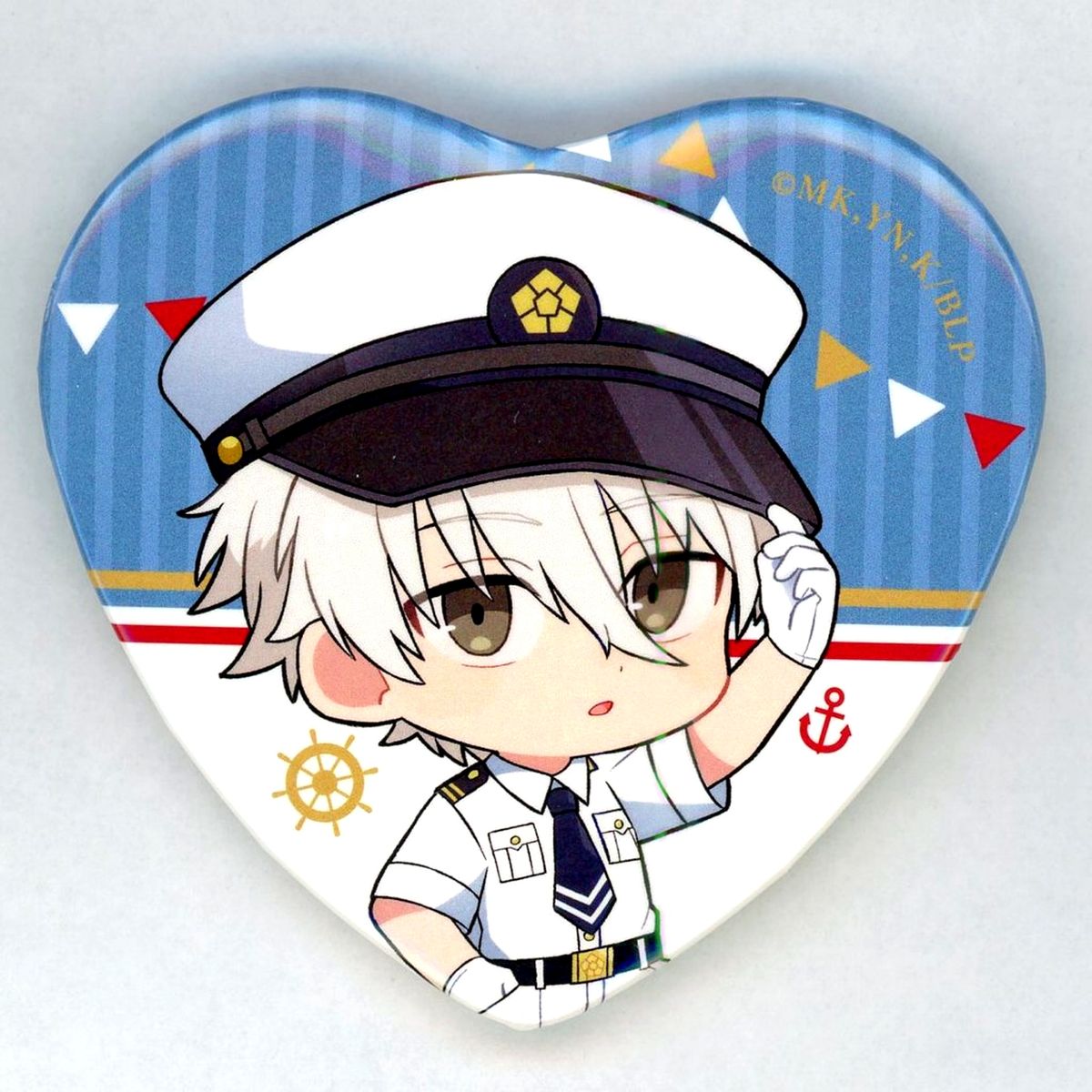 Seishiro Nagi Blue Lock POP UP SHOP Tokyo Anime Center in DNP PLAZA SHIBUYA Illustration Heart Button Marine Look Mini Character [USED]
