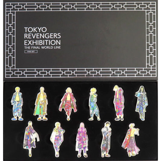 Tokyo Revengers Manjiro Sano & Others Newly Drawn Pins Set Newly Drawn Experience Exhibition: The Last World Line Limited Pins [USED]