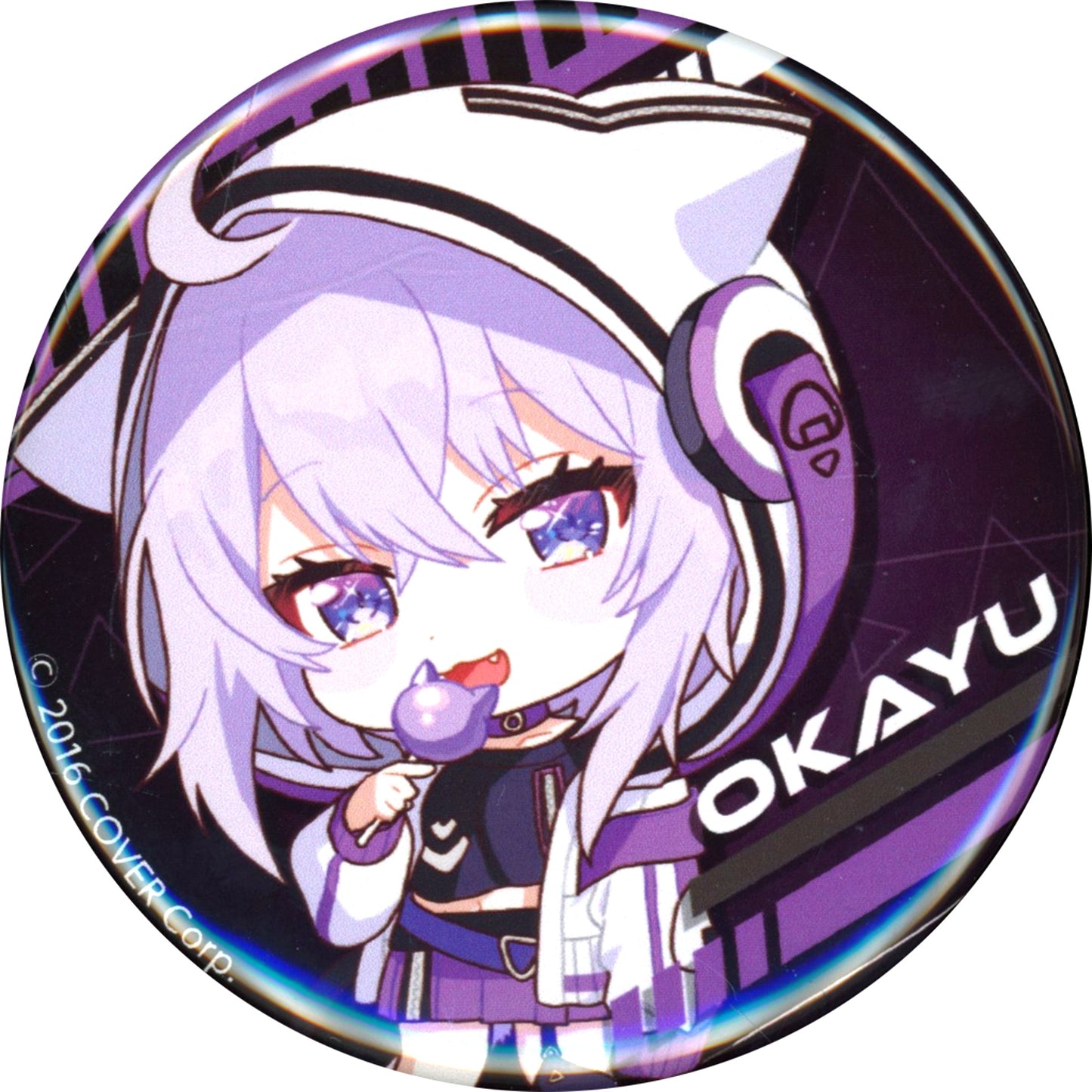 Nekomata Okayu Chibi Character Virtual YouTuber Hololive Button Random Lottery with Prizes hololive GAMERS fes. Chou Chou Chou Chou Gamers [USED]