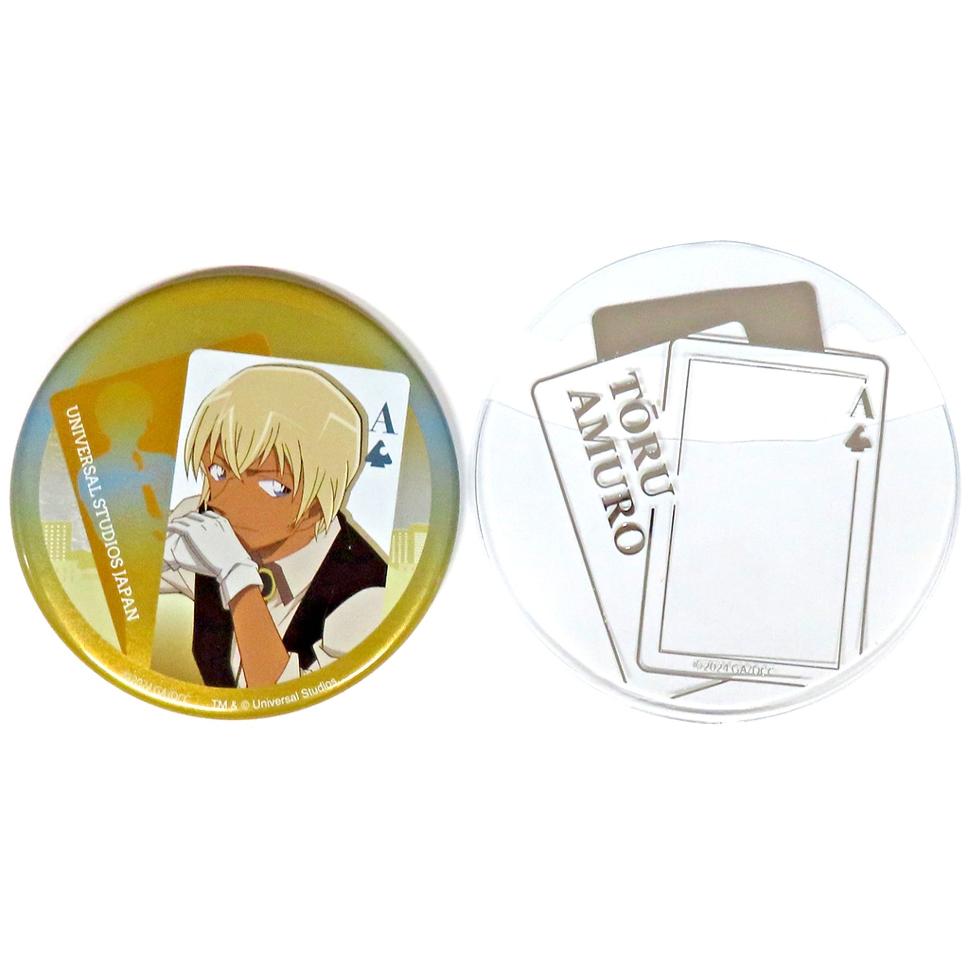 Toru Amuro Detective Conan World 2024 Button Collection with Cover Universal Studios Japan 2024 Limited [USED]