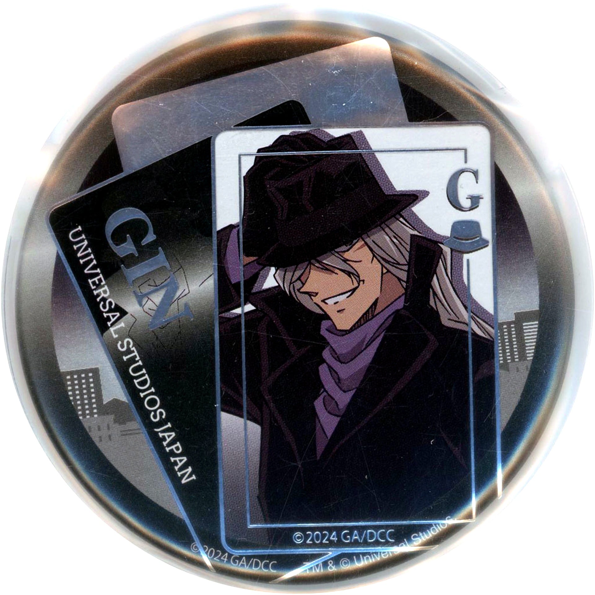 Gin Detective Conan World 2024 Button Collection with Cover Universal Studios Japan 2024 Limited [USED]