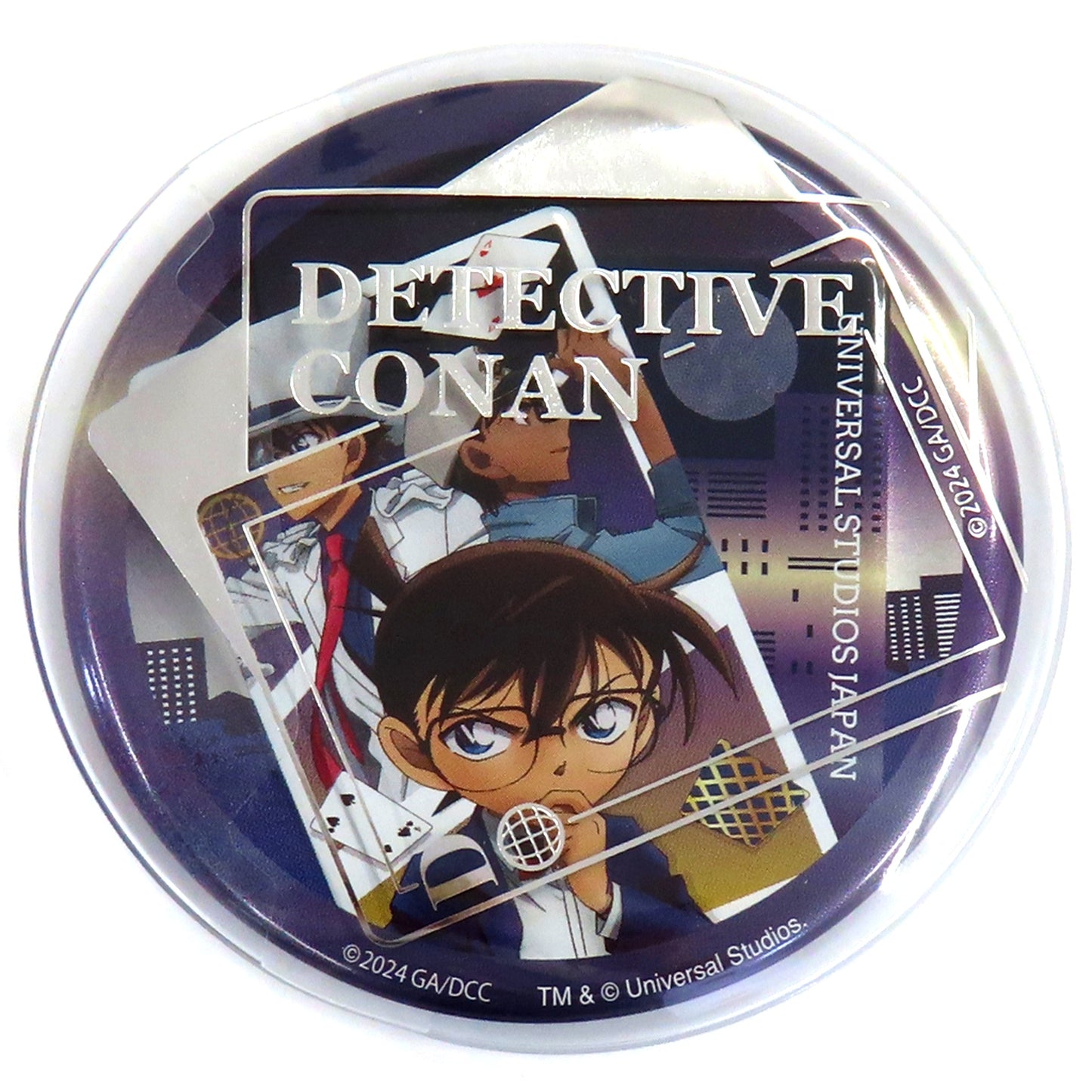 Conan and Kid and Heiji Detective Conan World 2024 Button Collection with Cover Universal Studios Japan 2024 Limited [USED]