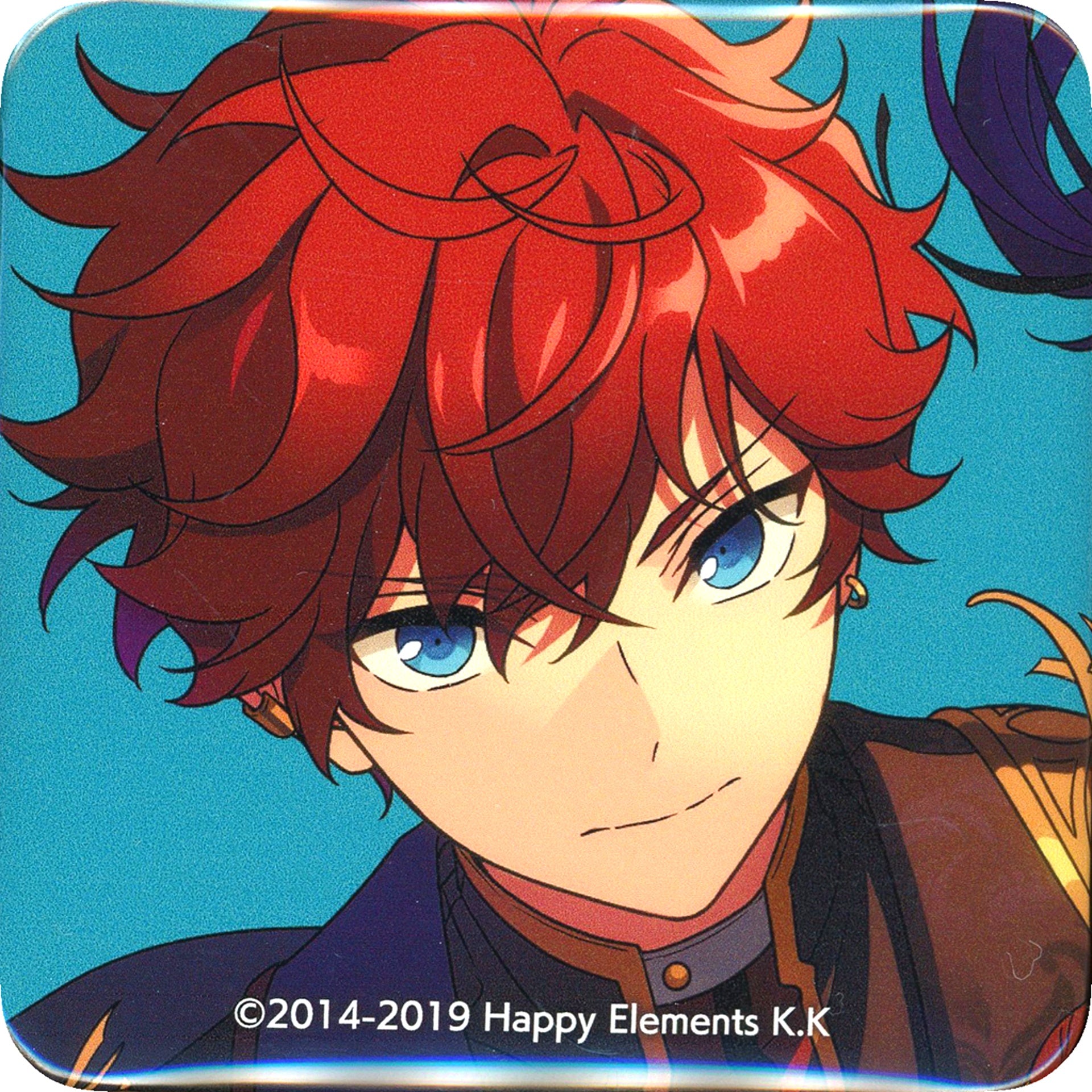 Single Item Hiiro Amagi Ensemble Stars!! Idol Square Button Set CD Album Series ALKALOID / TRIP Animate Paid Bonus [USED]