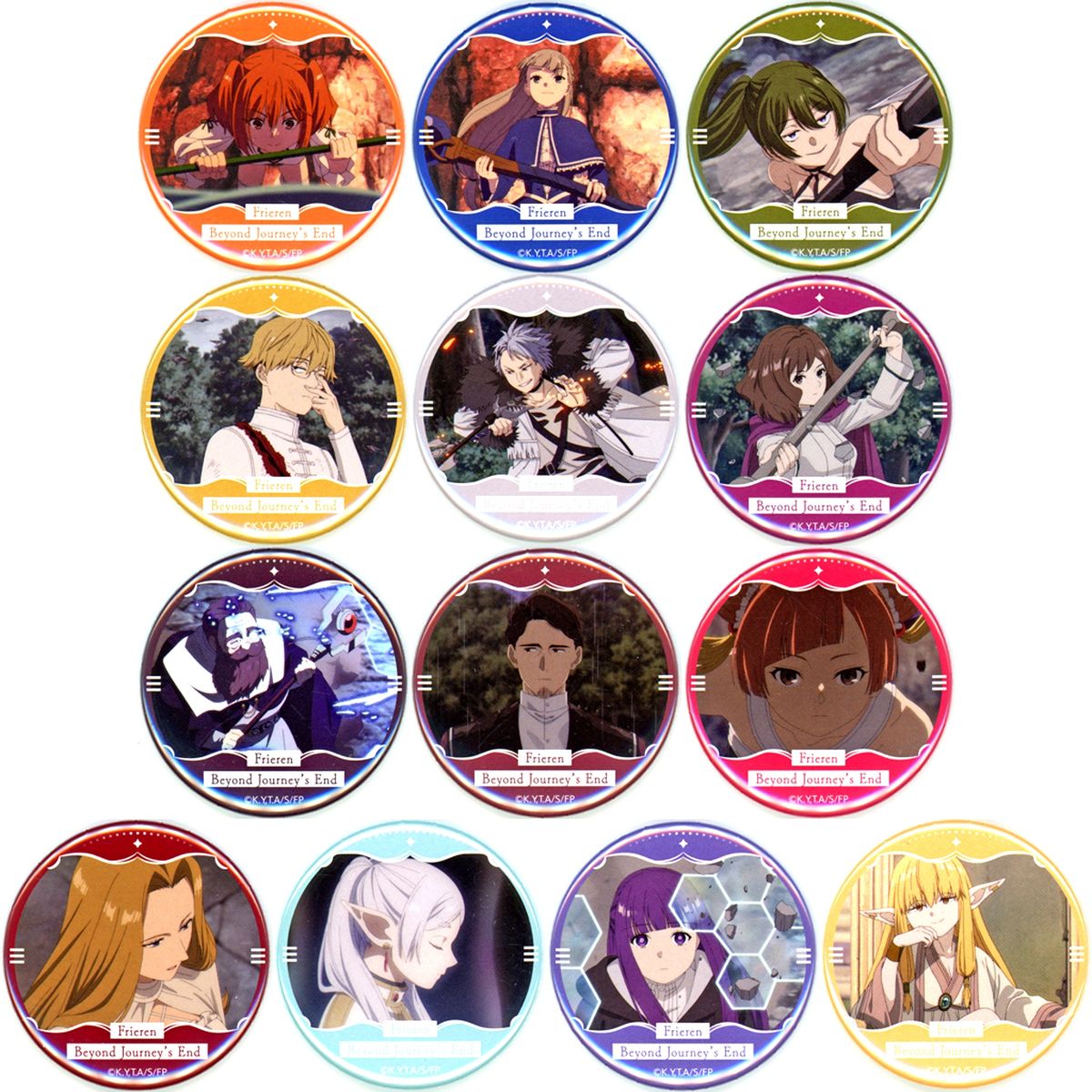 Set of 13 Frieren: Beyond Journey's End Exhibition -The Story Beginning from the End of the Adventure- Random Button First Class Mage Exam Ver. [USED]