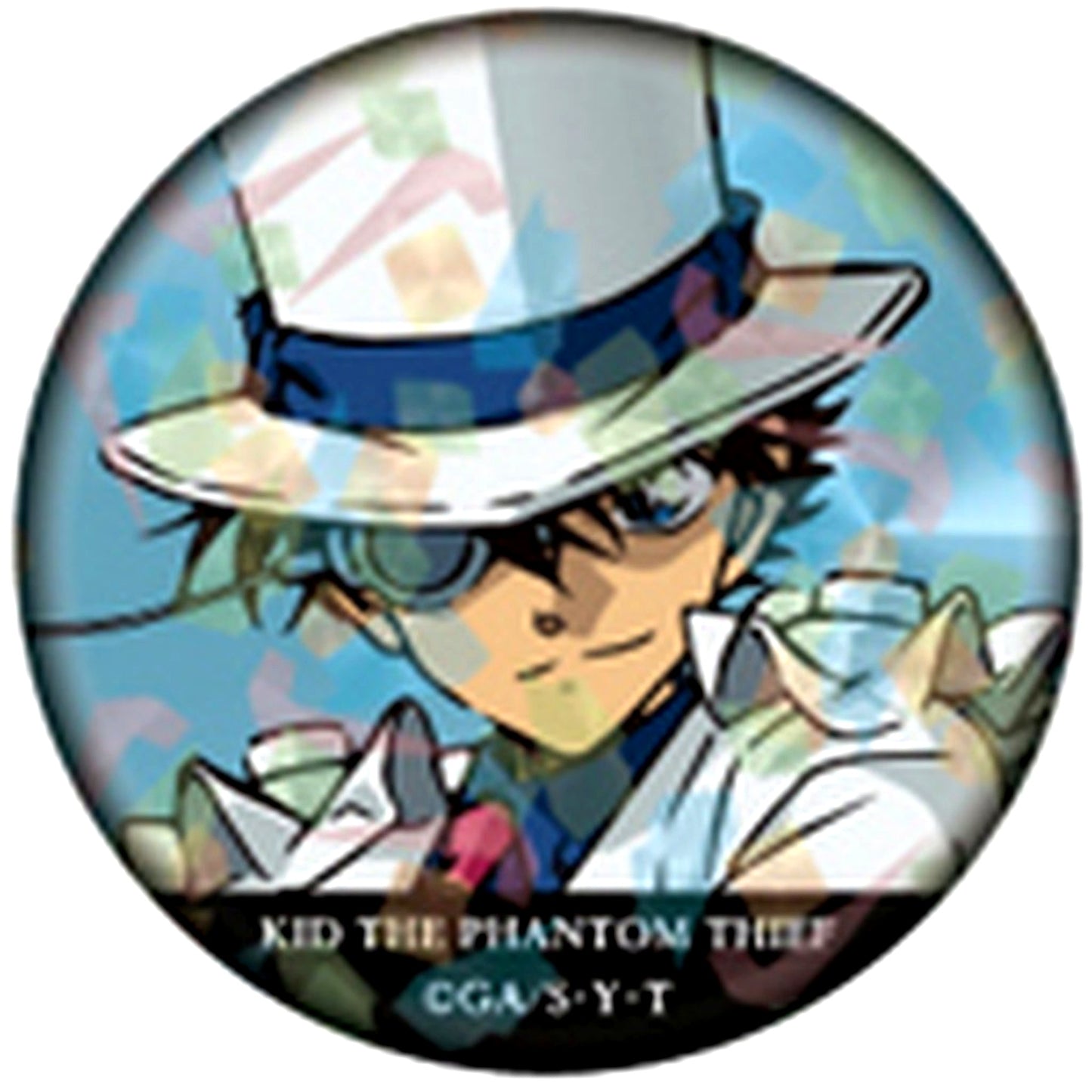 Kaito Kid Detective Conan Trading Hologram Button Vol.3 [USED]