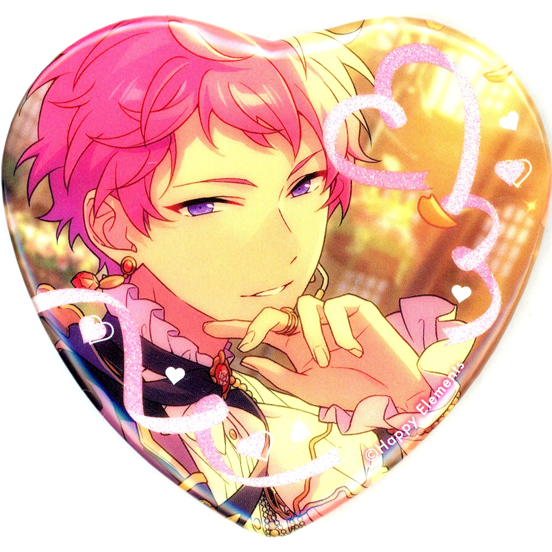 Shu Itsuki Ensemble Stars!! White Day Heart Button [USED]