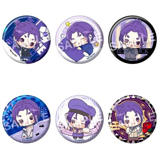 Set of 6 Reo Mikage Blue Lock Select Collection Button [USED]