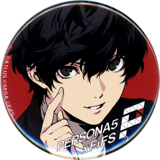 Protagonist P5 Color Background Persona 3 4 5 Trading Button 2 FiFS Illustration Exhibition Plus [USED]