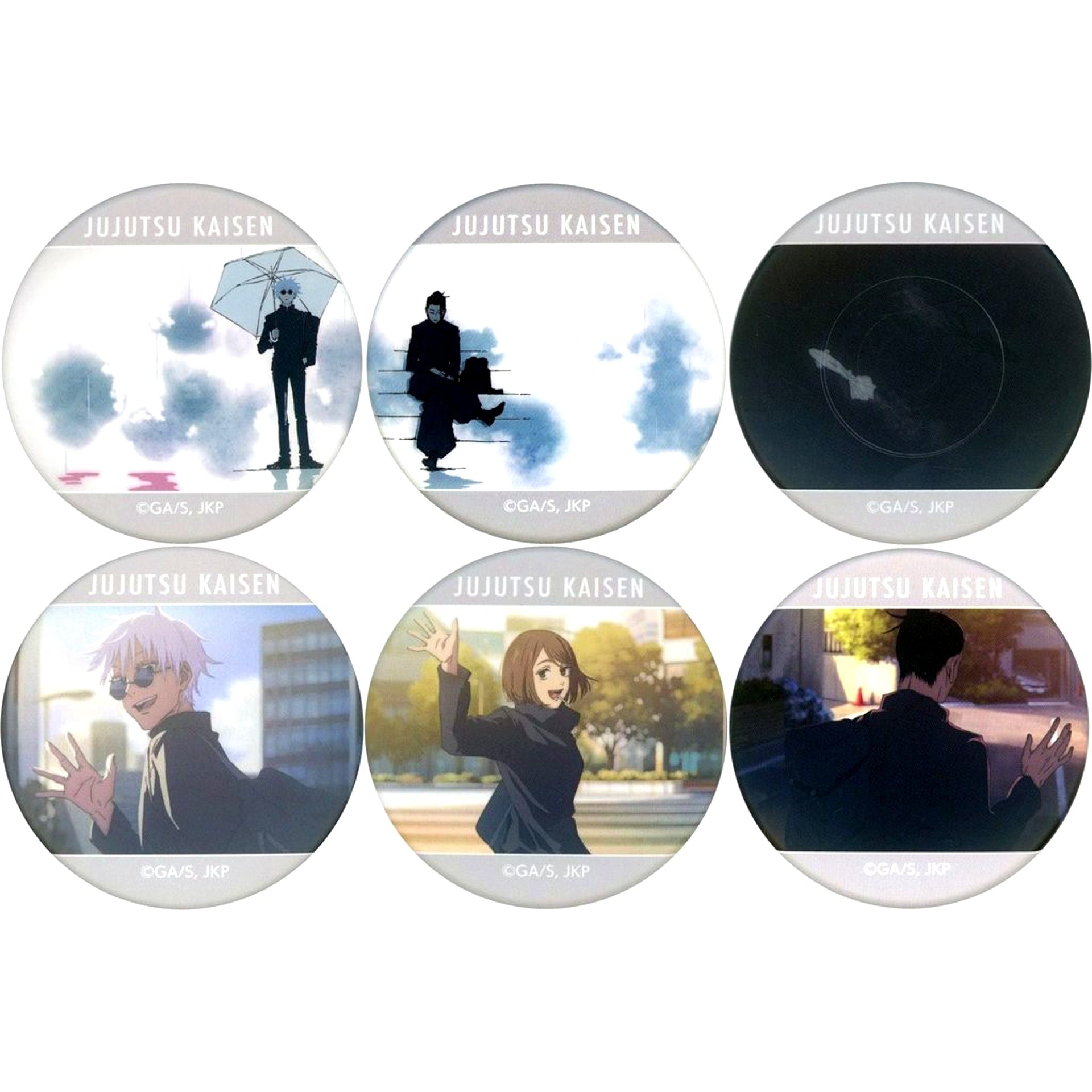 Set of 6 Jujutsu Kaisen Season 2 Shibuya Incident CLIMAX Button Collection Hidden Inventory Premature Death ED [USED]