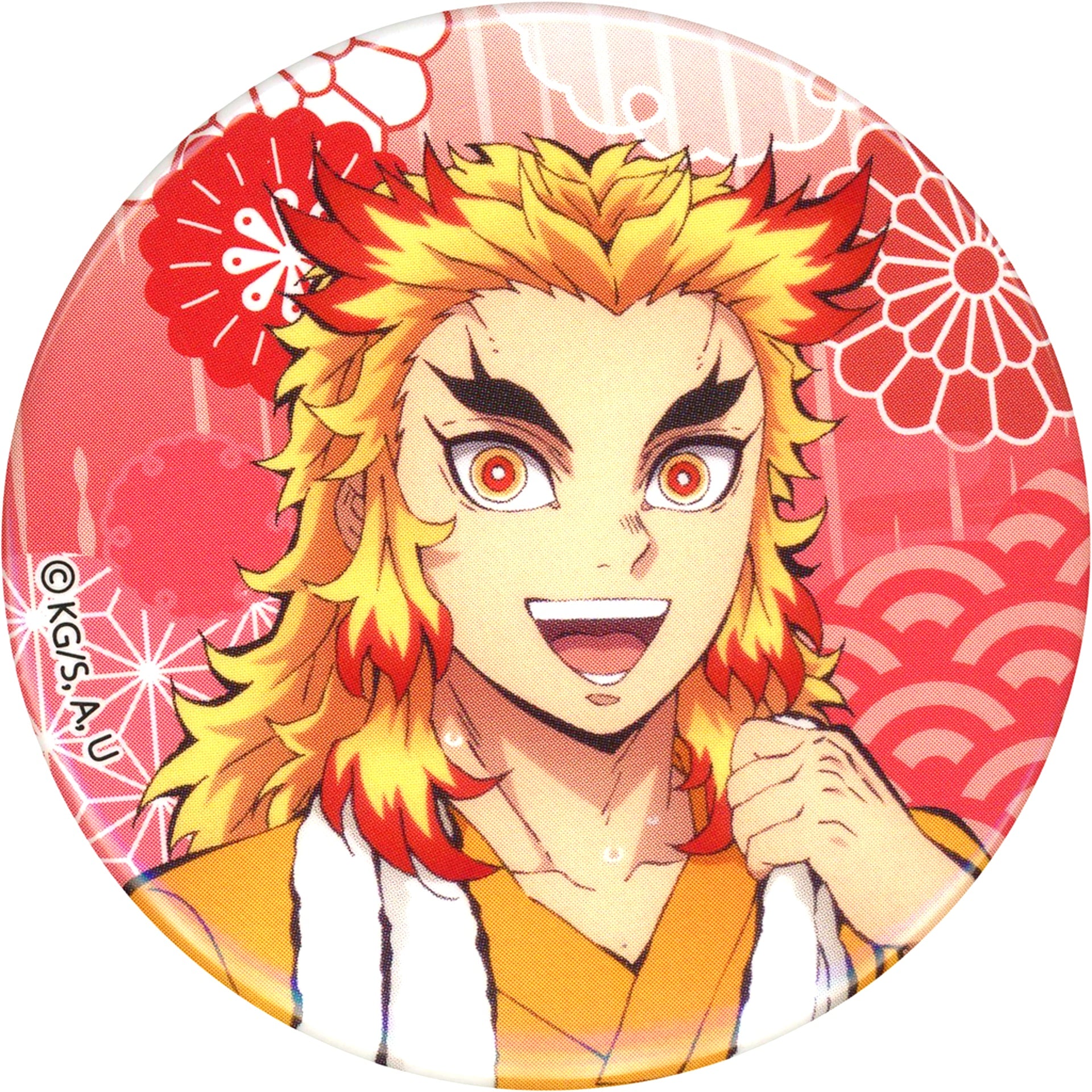 Kyojuro Rengoku Demon Slayer: Kimetsu no Yaiba After-Bath Button Gokurakuyu Raku Spa Part 3: Hashiratachi no Gokuraku na Kyujitsu Limited [USED]