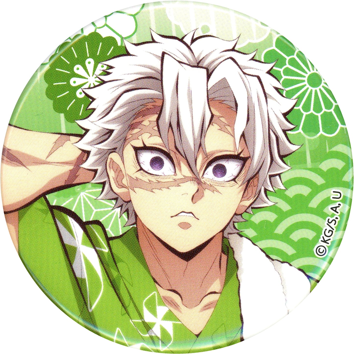 Sanemi Shinazugawa Demon Slayer: Kimetsu no Yaiba After Bath Button Gokurakuyu RAKU SPA 3rd Hashira's Gokuraku Holiday [USED]