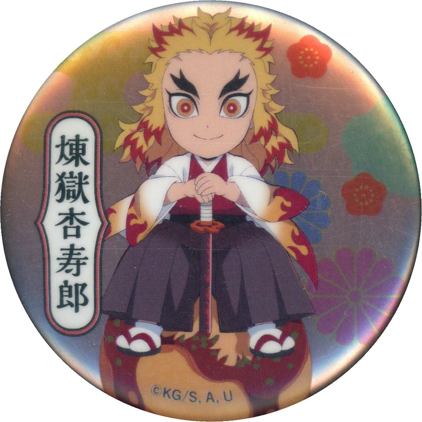 Kyojuro Rengoku Demon Slayer Kimetsu no Yaiba Button Single Item Tsukiji Gindaco Umasa Takamaru! Tsudoe! Gindaco e!! Made-to-Order Limited [USED]