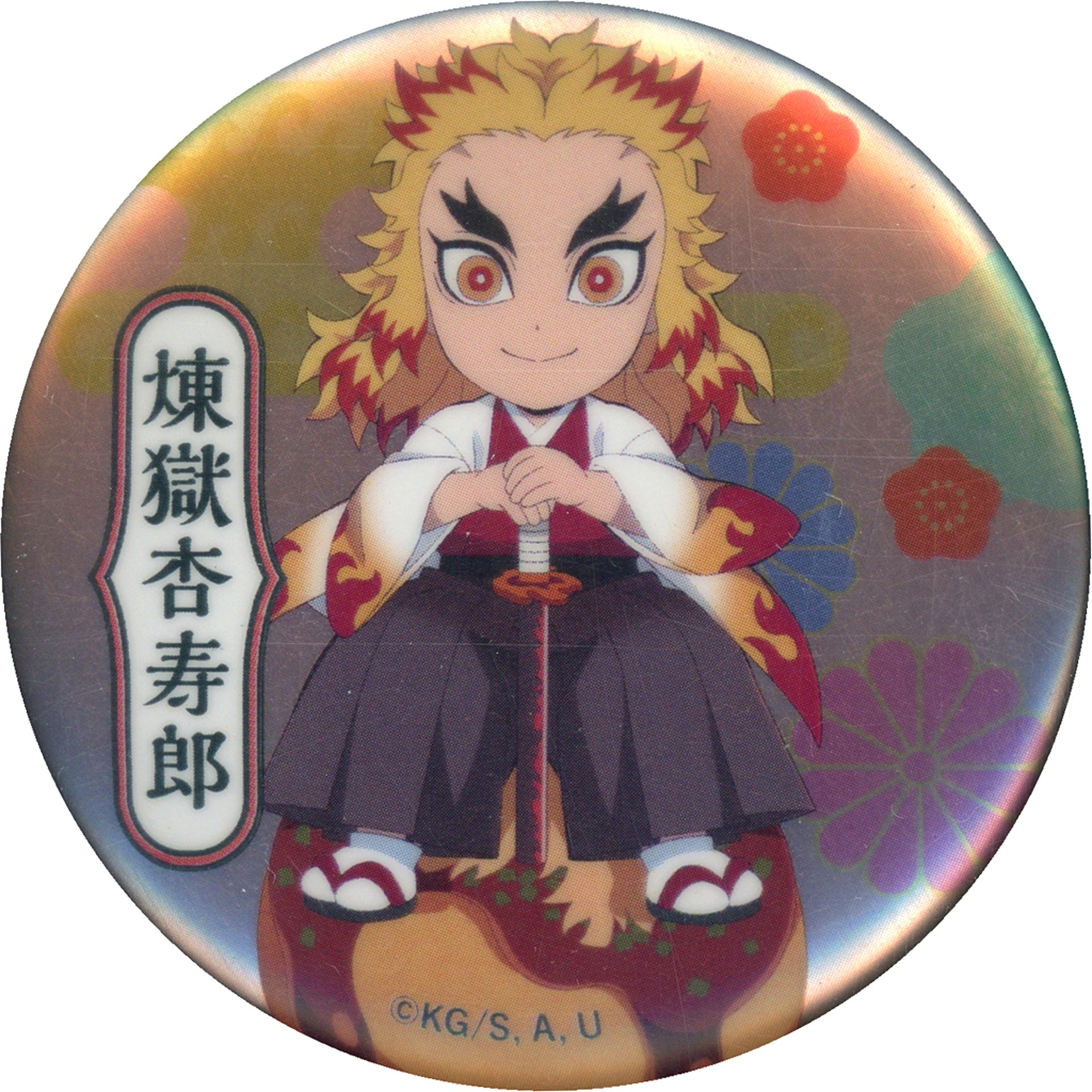 Kyojuro Rengoku Demon Slayer Kimetsu no Yaiba Button Single Item Tsukiji Gindaco Umasa Takamaru! Tsudoe! Gindaco e!! Made-to-Order Limited [USED]