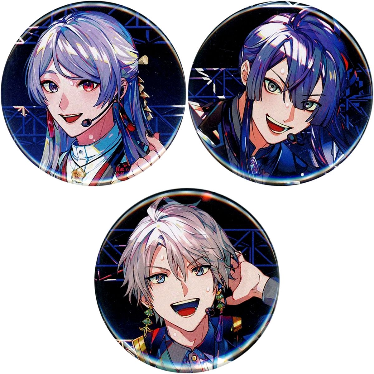 Set of 3 VALZ Virtual YouTuber Nijisanji Button Blu-ray 1st LIVE Ichisho Nyukon Rakuten Books Purchase Bonus [USED]