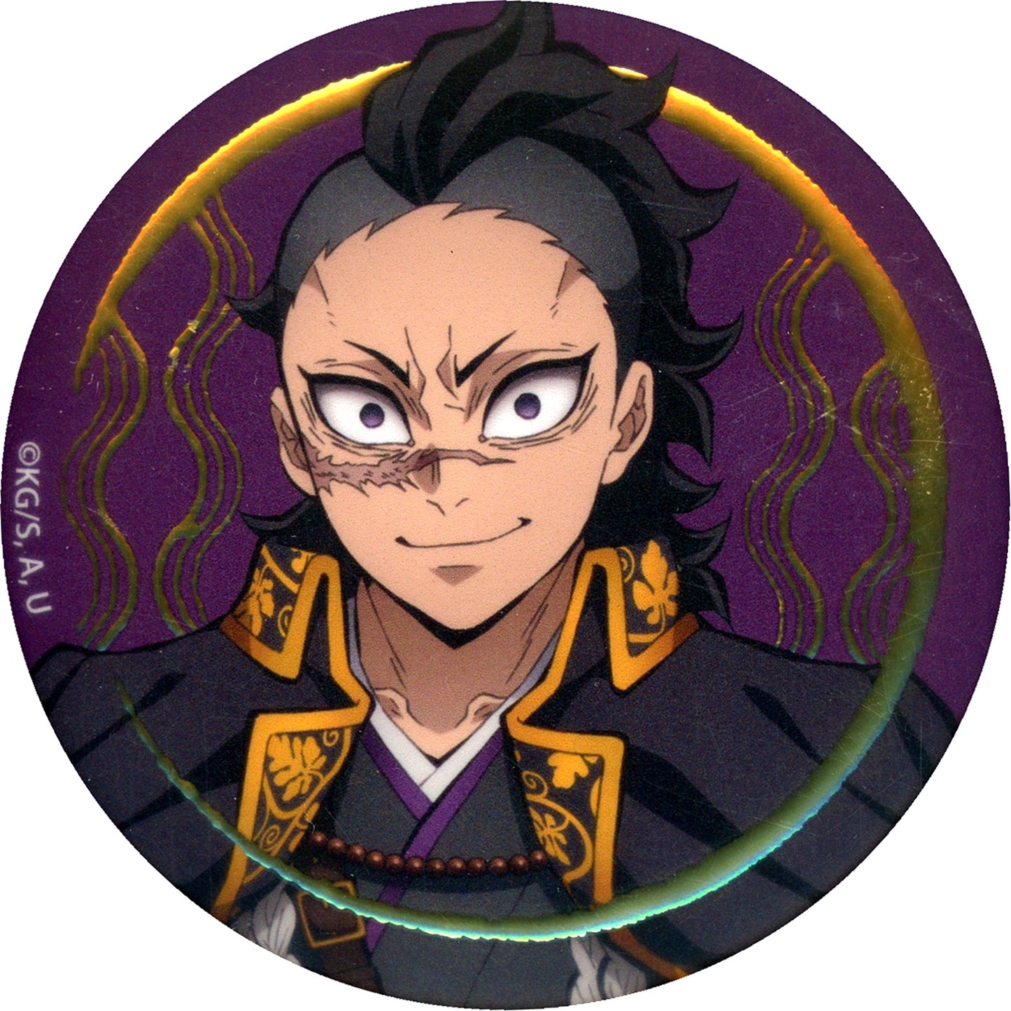 Genya Shinazugawa Demon Slayer: Kimetsu no Yaiba Orchestra Concert Kimetsu no Kanade Swordsmith Village Arc Random Jewel Processed Button [USED]
