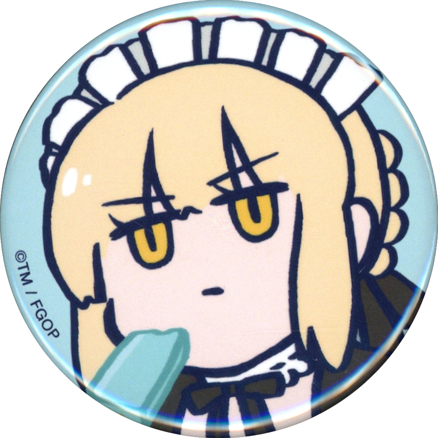 Altria Dressed in Maid Outfit Fate/Grand Order Fujimaru Ritsuka wa Wakaranai Scene Shot Square Trading Button POP UP STORE in Loft AMNIBUS Limited BOX Purchase Bonus [USED]